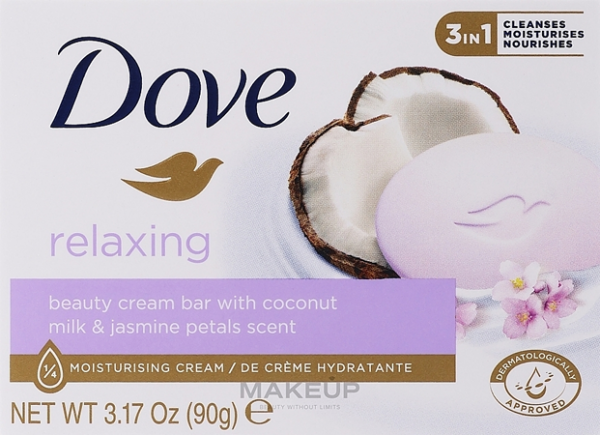 Dove Relaxing Coconut Milk Beauty Cream Bar - 90g