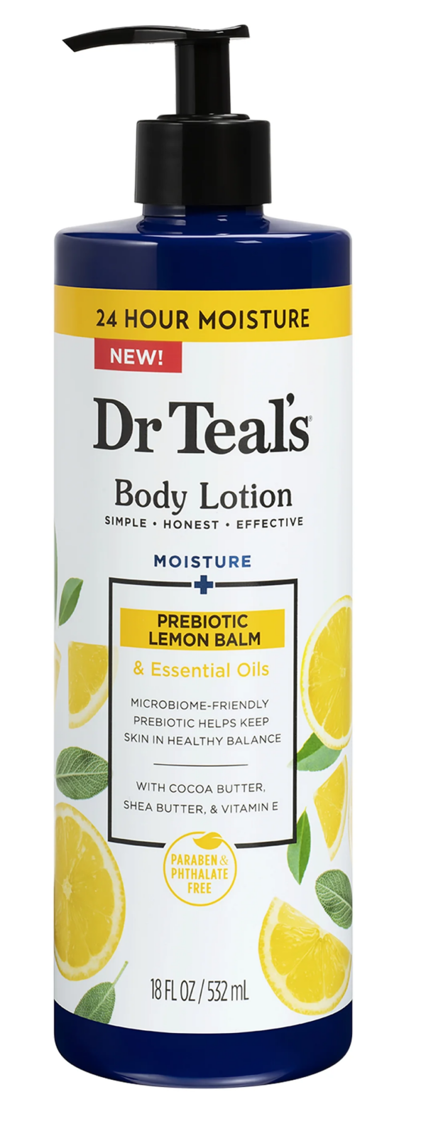 Dr teal's prebiotic lemon balm Lotion 532 ML