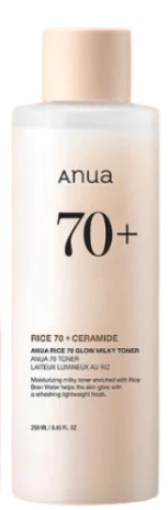 ANUA Rice 70 Glow Milky Toner, for Glass Skin!