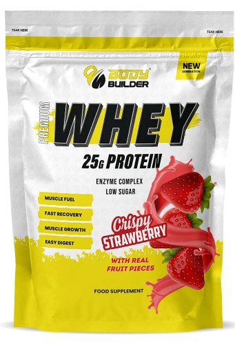 Body Builder Premium Whey Crispy Straw berry 1lp